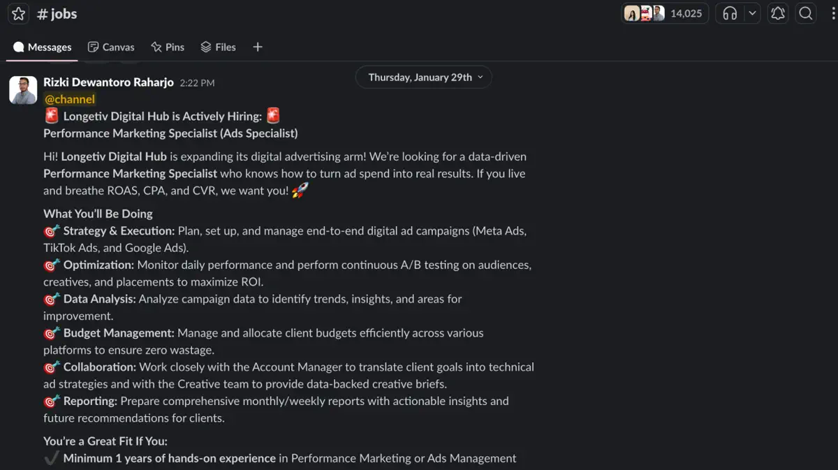 Lowongan kerja di Slack RevoU